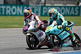Veda Ega Pratama finis di posisi lima dalam debut Moto3 di GP Thailand