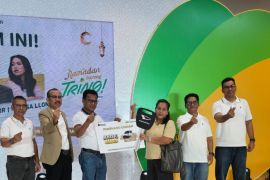 Pengunjung Sun Plaza yang melakukan transaksi di 'Ramadan Bareng Tring Pegadaian' berkesempatan memenangkan emas satu kg undian Badai Emas Pegadaian