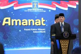 Lantik pejabat fungsional perancang dan 34 notaris baru, Kakanwil Kemenkum Kepri tekankan integritas dan kepastian hukum