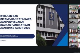 Kemenkum Babel ikuti rapat persiapan Ujian Dinas 2026