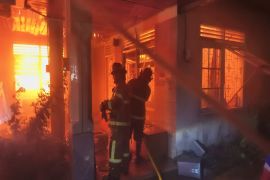 Kafe Houla di Palangka Raya hangus terbakar