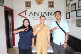 Kadiskominfo Basel sambangi Kantor Berita ANTARA Babel