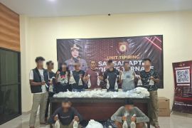 Polres Ternate amankan pelaku penyelundupan ratusan miras ilegal