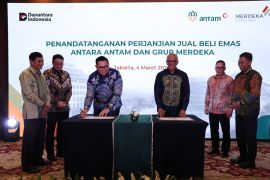 Antam jaga pasokan lewat perjanjian jual beli emas 6 ton per tahun