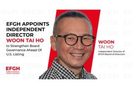 EFGH Tunjuk Woon Tai Ho sebagai Direktur Independen untuk Memperkuat Tata Kelola Perusahaan Menjelang Pencatatan Saham di AS