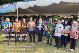 Bangka Selatan gelar pasar murah jaga stabilitas harga bahan pokok