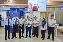 Lapas Tanjung Pati kolaborasi dengan Kantor Imigrasi Agam pasarkanproduk warga binaan