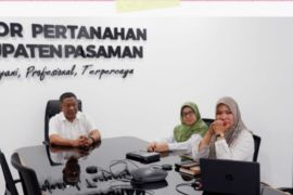 Kepala Kantor Pertanahan Pasaman ikuti rapat koordinasi percepatan perolehan dan redistribusi tanah