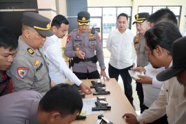 Kapolres Banggai ingatkan personel gunakan senpi dinas sesuai prosedur