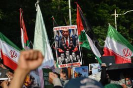 Foto: Aksi solidaritas untuk Iran