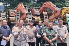 Polda Lampung ungkap kasus penambangan emas tanpa izin di Way Kanan