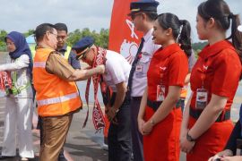 Bupati Kotim turun langsung sambut kembalinya Wings Air mengudara di Sampit