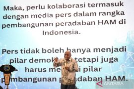 Menteri Pigai dorong pers jadi pilar pembangunan peradaban HAM