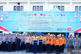 Polres Bekasi apel gelar pasukan Operasi Ketupat Jaya 2026 wujudkan mudik aman