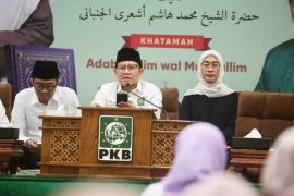 Cak Imin saat tutup kajian kitab: PKB harus jadi solusi bangsa