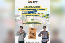 Polrestabes Surabaya sediakan penitipan kendaraan gratis saat mudik