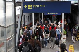 Arus mudik di Stasiun Malang