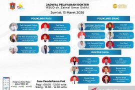 Jumat, sebanyak 12 layanan dokter spesialis RSUD ZUS, siap melayani masyarakat