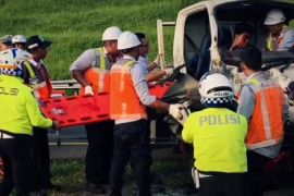 Pickup Seruduk Kendaraan di Tol Cipali KM 141, 2 Orang Luka-luka