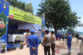 Polres Bangka Selatan cek kesiapan Pos Terpadu Pelabuhan Sadai