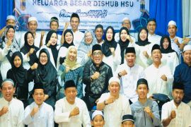 Bupati HSU hadiri buka puasa bersama di Dinas Perhubungan