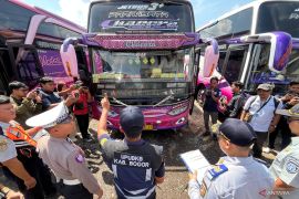 Polres Bogor temukan bus belum lengkap komponen saat ramcek mudik