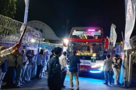 SPJM Pelindo lepas pemudik dengan 12 bus di Makassar