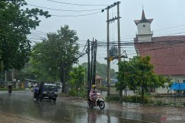 Cuaca di kota-kota besar umumnya berpotensi diguyur hujan pada hari ini