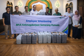"Employee Volunteering", BPJS Ketenagakerjaan Semarang Pemuda berbagi untuk masyarakat