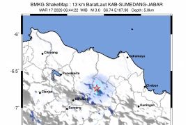 Info gempa: Gempa dangkal guncang di Sumedang Selasa, dipicu sesar lokal