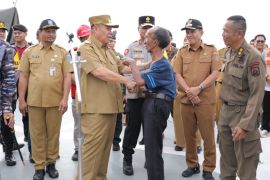 Gubernur Babel sambut kedatangan 1.100 pemudik gratis