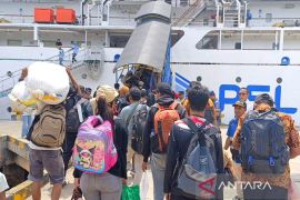 Tercatat 5.483 orang sudah mudik melalui Pelabuhan Sampit