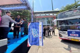 Lebih dari 4.000 warga Bogor ikut program mudik gratis dari Stadion Pakansari