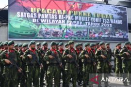 Yonif 732/Banau rampungkan tugas pengamanan perbatasan RI-PNG 2026
