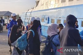 Jumlah pemudik di pelabuhan Tanjungpandan meningkat