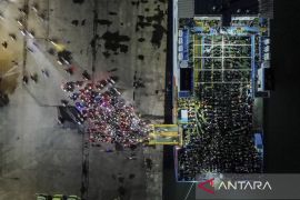 Puncak arus mudik sepeda motor di Pelabuhan Ciwandan