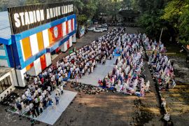 Shalat Idul Fitri warga Muhammadiyah di Nganjuk