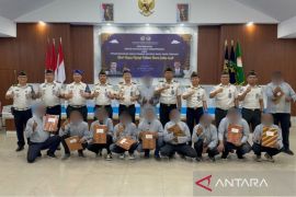 10 warga binaan Rutan Kelas I Medan terima remisi khusus Hari Raya Nyepi