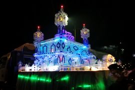 Langit Praya Bersinar! Ribuan remaja masjid semarakkan pawai lampion Idul Fitri