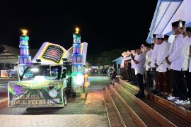 Puluhan Kendaraan Hias Ikuti Pawai Takbiran di Kabupaten Bulungan