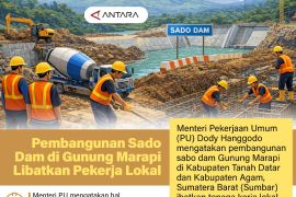 Pembangunan Sado Dam di Gunung Marapi Libatkan Pekerja Lokal