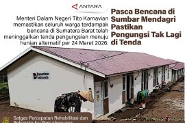 Pascabencana di Sumbar, Mendagri pastikan pengungsi tak lagi di tenda