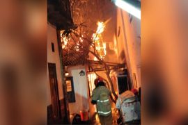 Satu rumah di kawasan Kampung Wisata Ketandan Surabaya terbakar