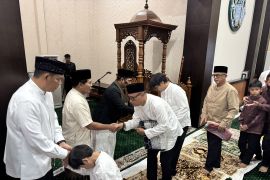 Gubernur Shalat Idul Fitri di Mapolda Kalimantan Utara