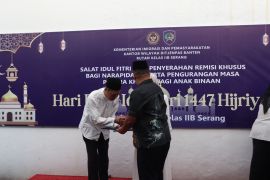 Rutan Serang berikan remisi Idul Fitri bagi 153 warga binaan