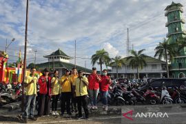 Pemuda Katolik Bangka Barat bantu pengamanan Shalat Idul Fitri 1447 Hijriah