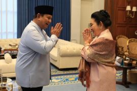Presiden Prabowo berlebaran bersama Titiek Soeharto dan Didit