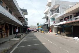 Pusat pertokoan di Tanjungpandan masih tutup hari kedua Lebaran 2026
