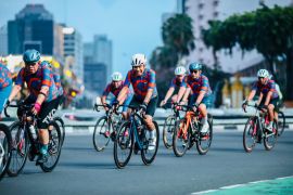 Saleh Husin, Pramono dan Kopi Durian Community bersepeda keliling Jakarta