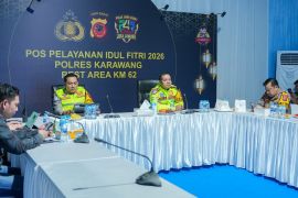Polres Karawang siagakan 35 personel tim urai kemacetan mobile hadapi arus balik Lebaran